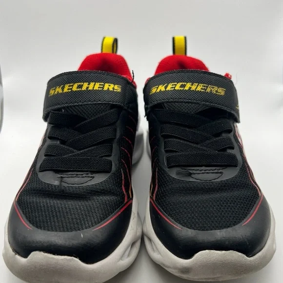 Skechers Kids' Black and Red Athletic Shoes - Picture 4 of 7